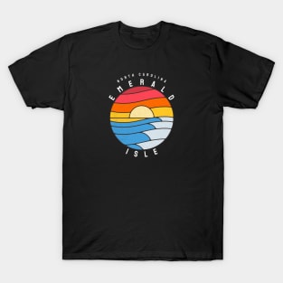 Emerald Isle, NC Stained Glass Sunrise Summertime T-Shirt